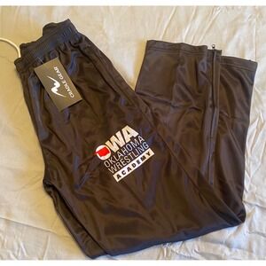 Cradle Gear OWA Oklahoma Wrestling Academy Track Pants Mens M Black NEW Zips